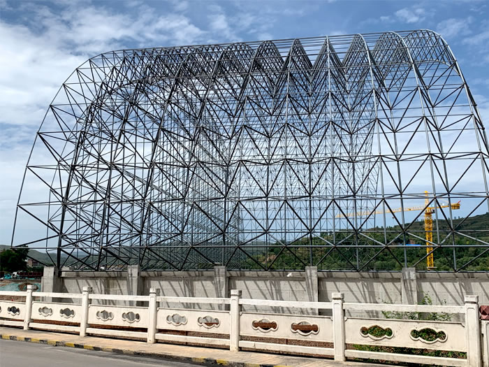 深圳山寨礦儲煤棚網架